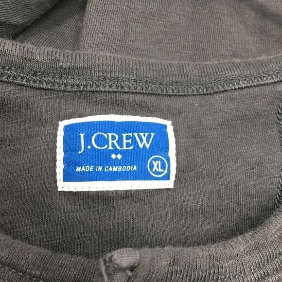 J. Crew Garment Dyed Slub Cotton Henley (H5) - Picture 5 of 7